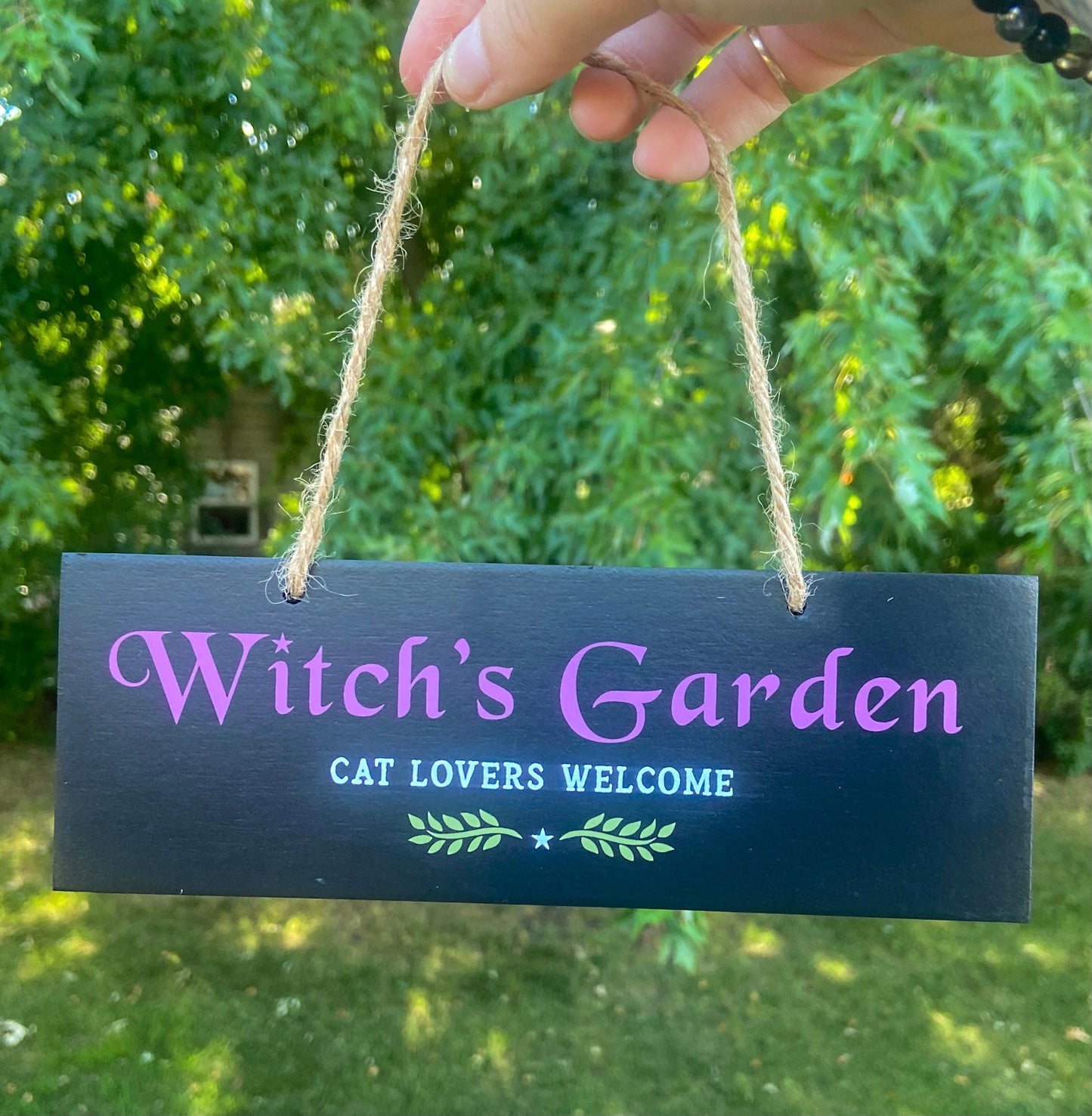 Witch's Garden Hanging Sign