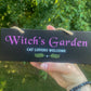 Witch's Garden Hanging Sign